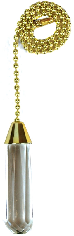 Jandorf 60316 Pull Chain, 12 in L Chain, Solid Brass