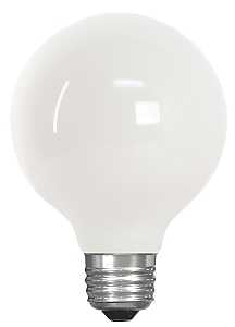 Feit Electric G2540W/927CA/FIL/3 LED Bulb, Globe, 350 Lumens, 3.8 W, 120 V, 40 W Equivalent, E26 Lamp Base, Dimmable