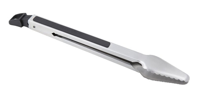 Broil King Baron 64036 Grill Tong, Stainless Steel, Soft Grip Handle, 12 in OAL