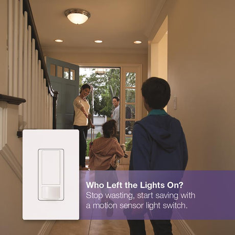 Lutron Maestro Occupancy 2 amps Single Pole Motion Sensor Switch White 1 pk