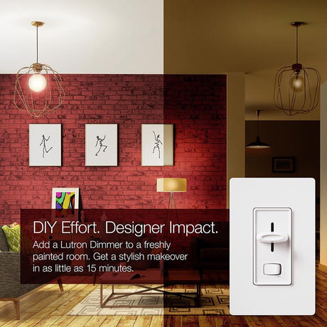 Lutron Skylark White 150 W 3-Way Dimmer Switch 1 pk
