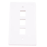 Monster Just Hook It Up White 3 gang Plastic Keystone Wall Plate 1 pk