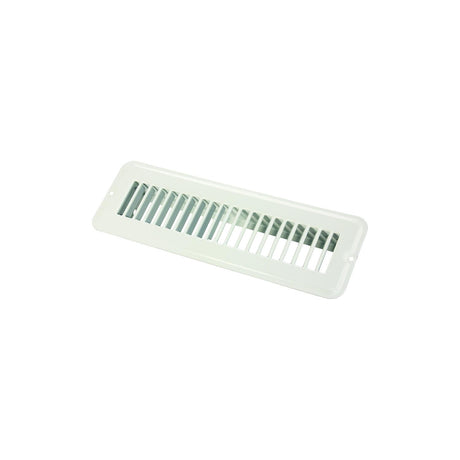 JR Products Metal Floor Registers, White Undampered