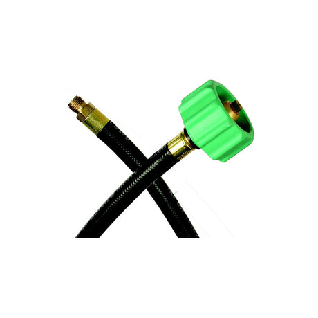 JR Products 0730715 RV Rubber Pigtail Hose with 1/4″ Male Inverted Flare End