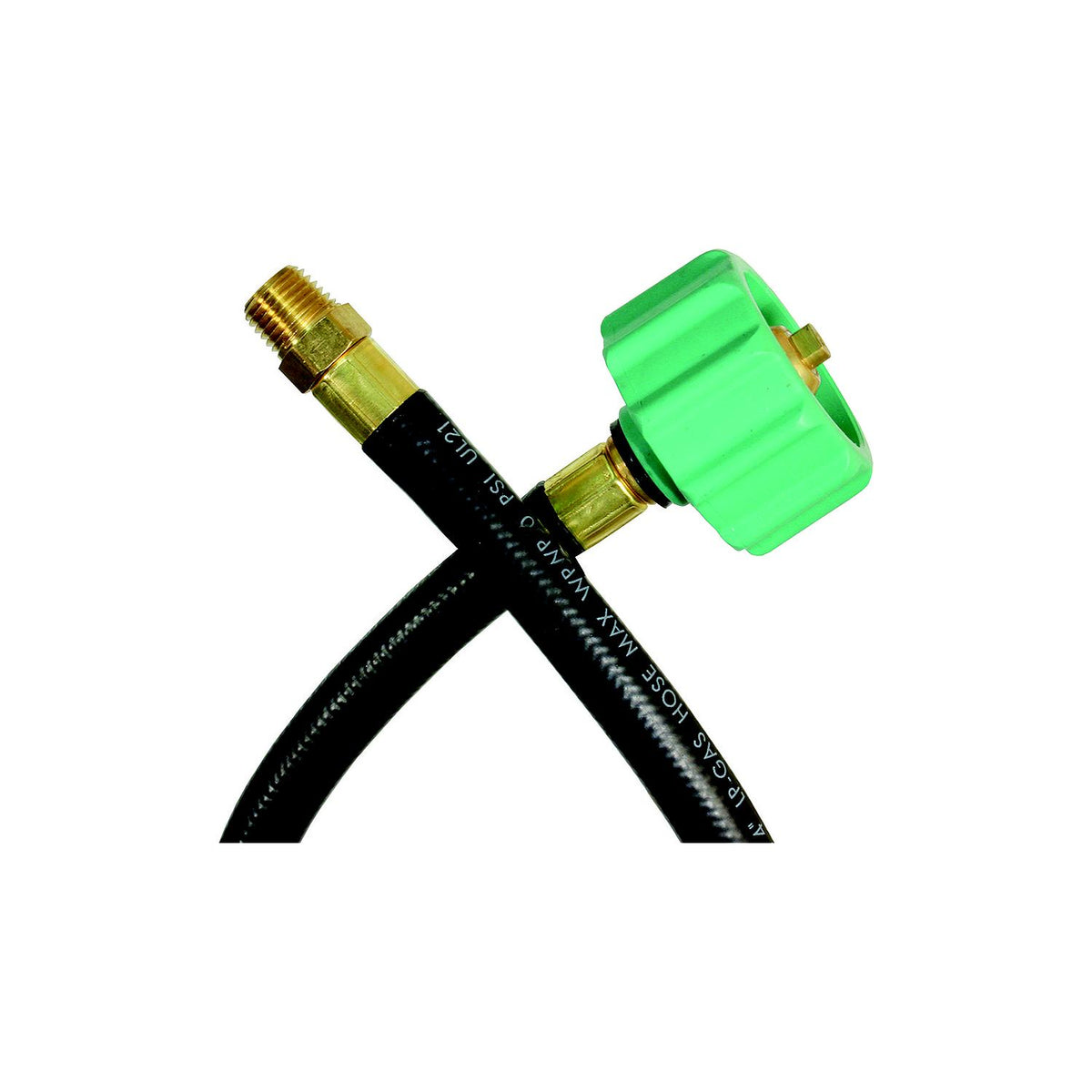 JR Products 0730855 RV Rubber Pigtail Hose with 1/4″ Male Pipe Thread End