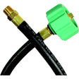 JR Products 0731555 RV Thermoplastic Pigtail Hose with 1/4″ Male Pipe Thread End