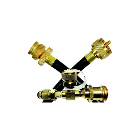 JR Products 07-31515 LP Tank Quick Connect Extended Flo Kit with 144″ Hose for RV Grills & Lanterns
