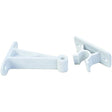 JR Products C-Clip Style Door Holder - Plastic, 5-1/2″ Polar White