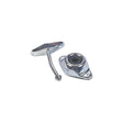 JR Products 10314 Zinc Plated Steel Angled Plunger 4-3/4″ RV Door Stop