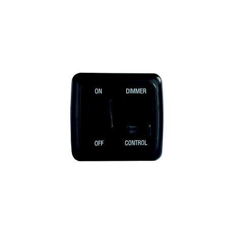 JR Products 12275 Black RV Dimmer/On-Off Rocker Switch with Bezel