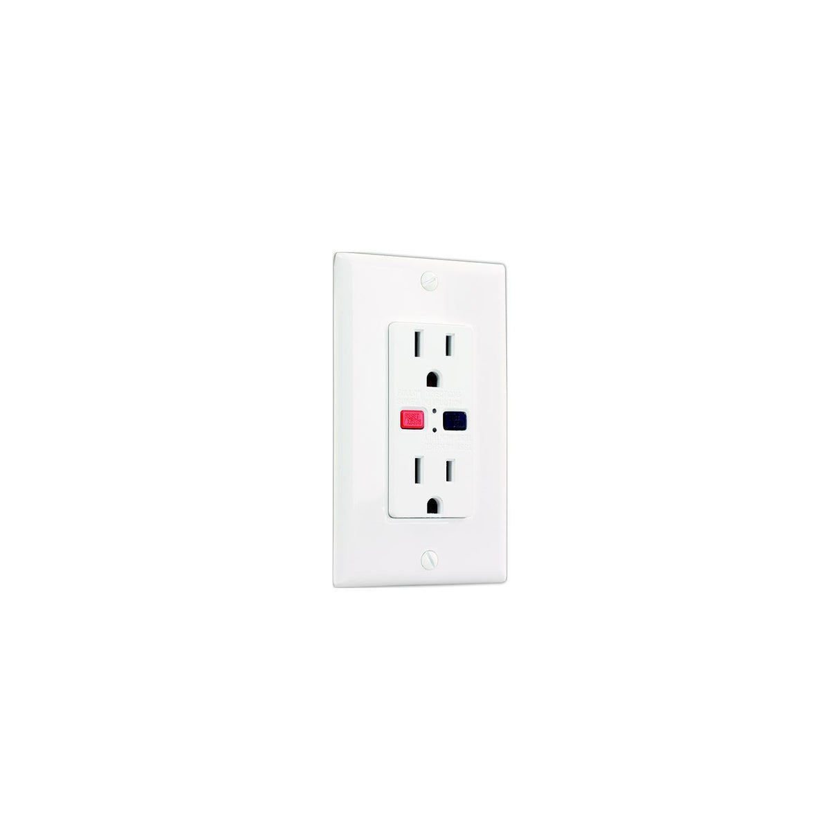 JR Products GFCI Electrical Outlet, White