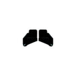 JR Products 389BKA RV Rain Gutter Spouts, Black, 1 pr.