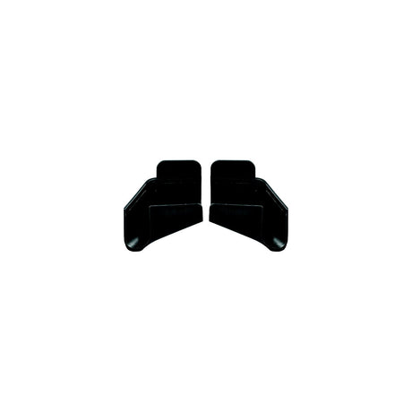 JR Products 389BKA RV Rain Gutter Spouts, Black, 1 pr.