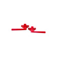 JR Products 81925 Red Emergency RV Window Latch Set
