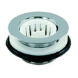 JR Products Strainer w/Threaded Basket, White