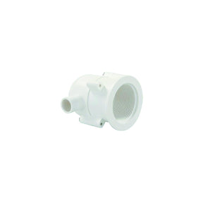 JR Products 95195 White Exterior Evacuation Drain Trap for RV Sink or Shower