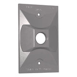 Sigma Engineered Solutions Rectangle Die-Cast Metal 1 gang 4.61 in. H X 2.85 in. W Lampholder Cover