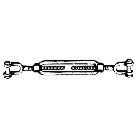 Turnbuckle, Galvanized Jaw &amp; Jaw