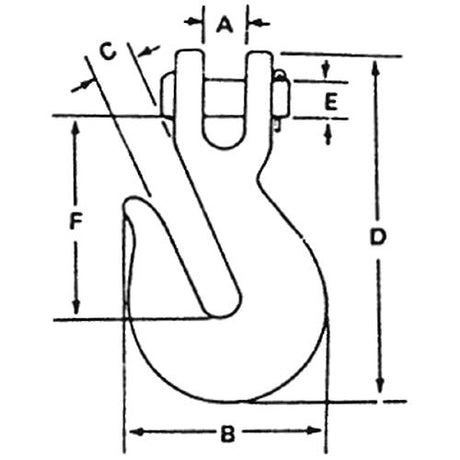 High Test Chain Clevis Grab Hook