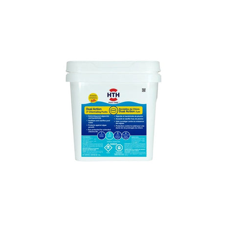 HTH Pool Care 31983 Dual Action Chlorinating Puck, 6 kg