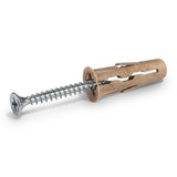 Rawlplug Rawl Uno Series R-BIO-UNOT1/4+8-1 Multi-Purpose Anchor, 16 mm Thread, 1-1/4 in L, Polypropylene/Timber