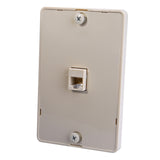 Monster Just Hook It Up Ivory 1 gang Plastic Telephone Wall Plate 1 pk, Pack of 6