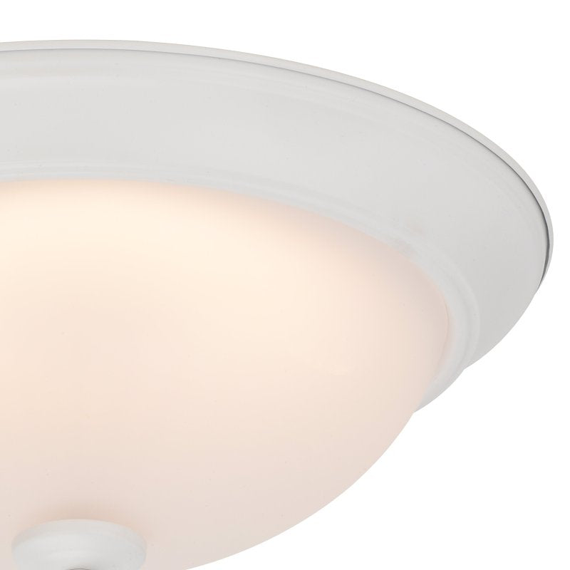 Boston Harbor OG24004WH Ceiling Light, LED Lamp, White Fixture, Powder-Coated Fixture