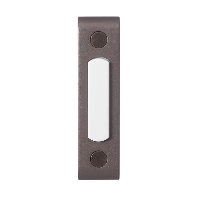 Heath Zenith Oil Rubbed Bronze Brown Metal Wired Pushbutton Doorbell