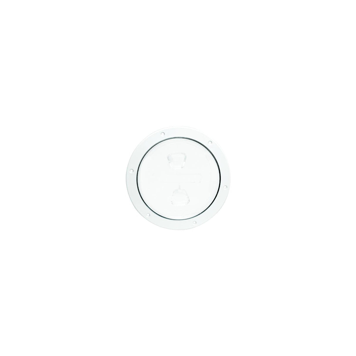 Beckson Screw Out Deck Plate With Standard Trim Ring, Smooth Center