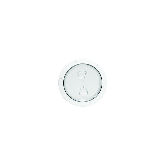 Beckson Screw Out Deck Plate With Standard Trim Ring, Smooth Center