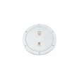 Beckson Screw Out Deck Plate With Standard Trim Ring, Diamond Center