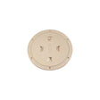 Beckson Screw Out Deck Plate With Standard Trim Ring, Diamond Center