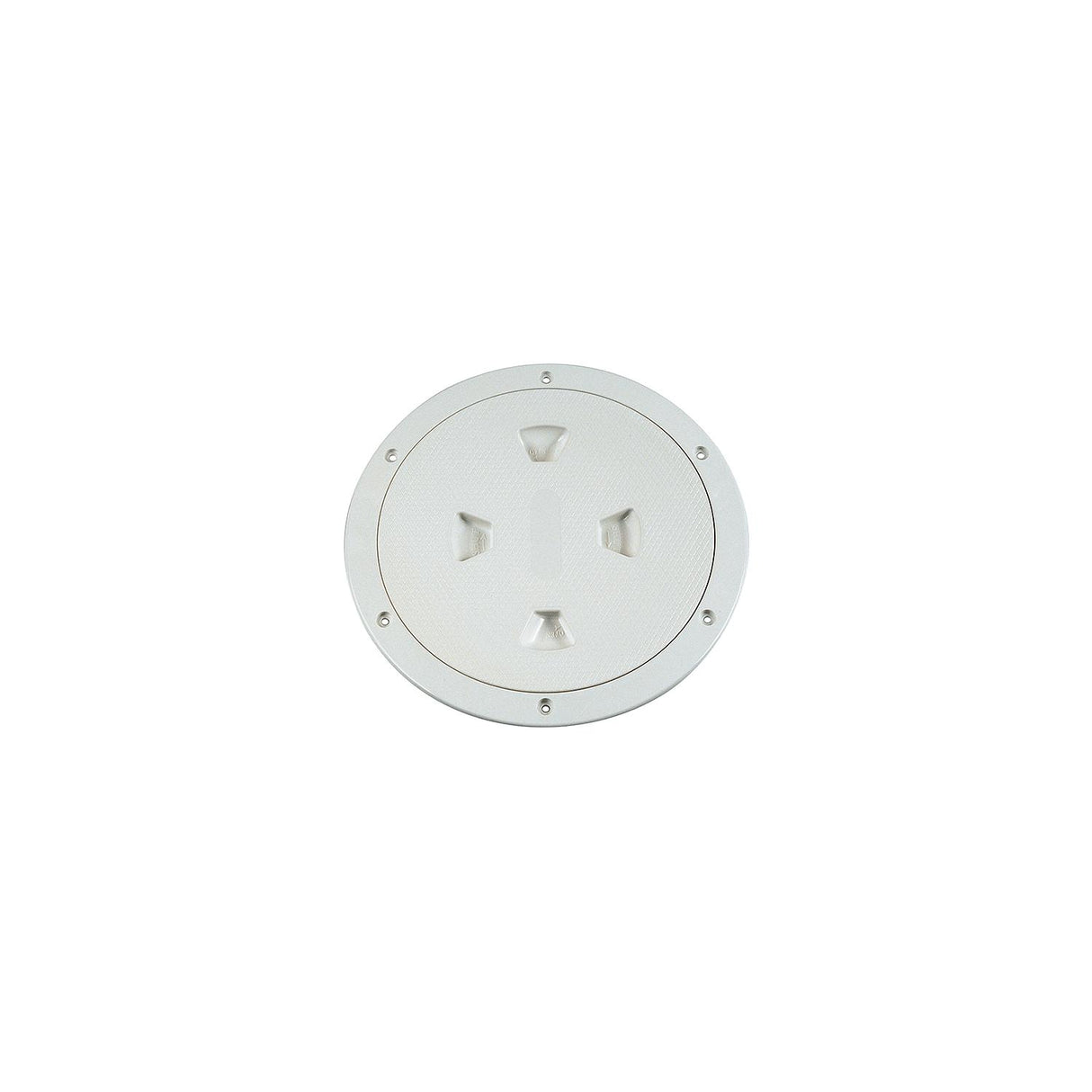 Beckson Screw Out Deck Plate With Standard Trim Ring, Diamond Center