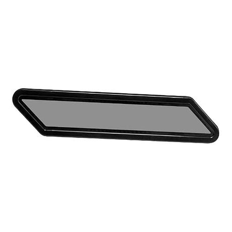 Beckson PF128 Newport Parallelogram Fixed Port, Black Body, Smoked Lens (2 Per Box)
