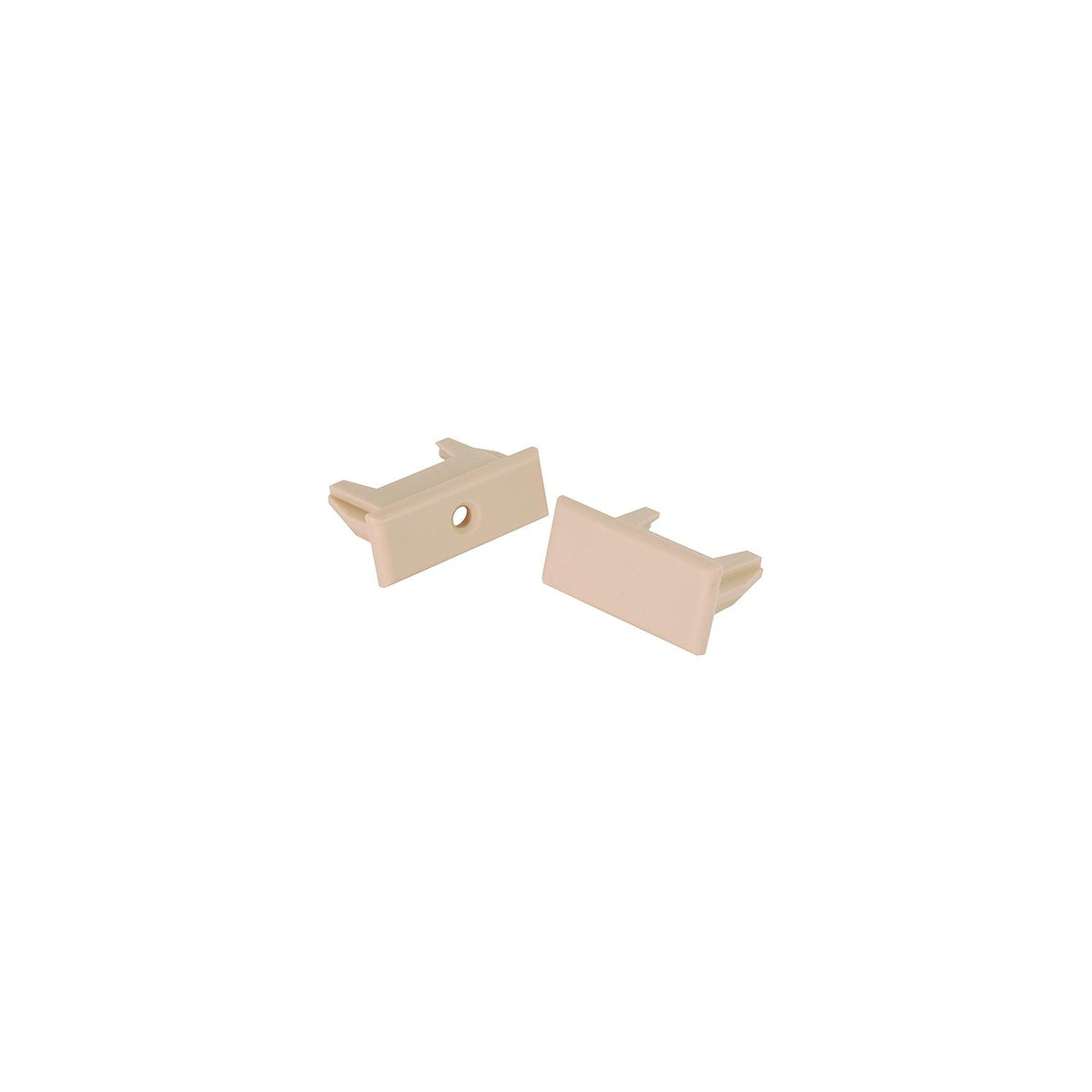 PLEATED SHADE RAIL ENDS-OYSTER