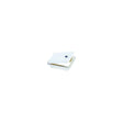 RV Designer B150 White Rectangular Locking RV Cable Hatch - 7.6" x 6.5" x 2"