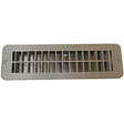 RV Designer H860 Plastic Floor Register, Dampered, Tan