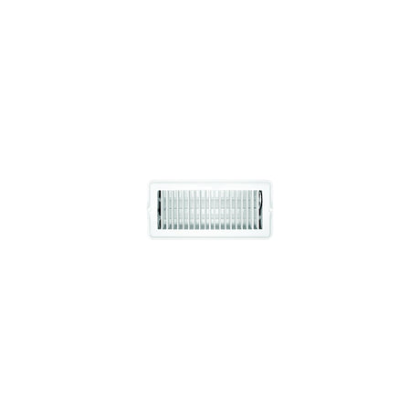 RV Designer H876 Metal Floor Register, Dampered, White
