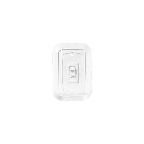 RV Designer S653 DC Single Wall Switch w/Plate, White