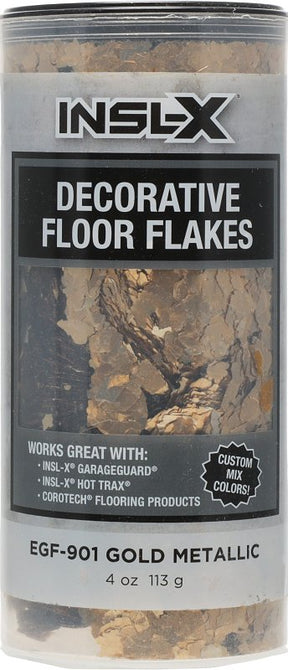 Insl-X EGF901099EA Floor Flake, Metallic Gold, Pack of 6