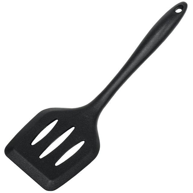 Chef Craft Premium Series 13610 Spatula, 11-3/4 in OAL, Silicone Blade, Black