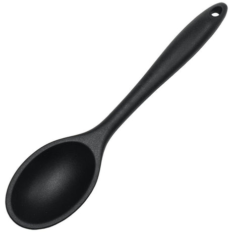 Chef Craft Premium Series 13630 Basting Spoon, 11 in OAL, Silicone/Steel, Black