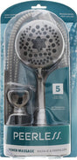 Peerless 76515CSN Hand Shower, 1.75 gpm, 5-Spray Function, Satin Nickel, 60 in L Hose