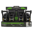 SmartStrap 4630 Tactical Tie-Down, 1 in W, 14 ft L, Polyester, Dark Gray, 500 lb Working Load, S-Hook End