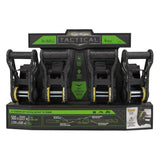 SmartStrap 4630 Tactical Tie-Down, 1 in W, 14 ft L, Polyester, Dark Gray, 500 lb Working Load, S-Hook End
