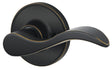 Schlage J Series J170SEV716RH Right Hand Dummy Lever, Mechanical Lock, Aged Bronze, Metal, Residential, Right Hand