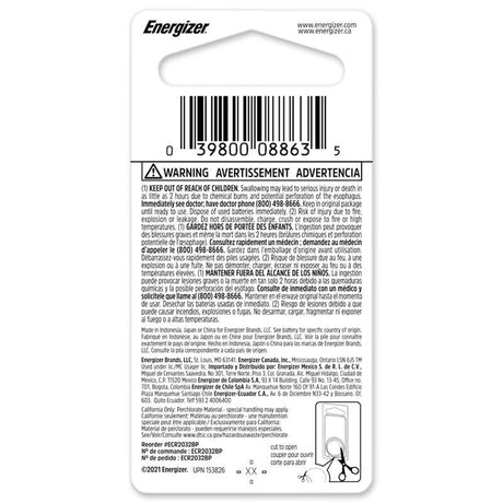 Energizer Lithium Coin 2032 3 V 0.24 mAh Keyless Entry Battery 1 pk, Pack of 6