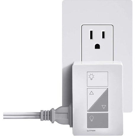 Lutron Caseta White 100 W Plug-In Smart-Enabled Dimmer Switch w/Remote Control 1 pk