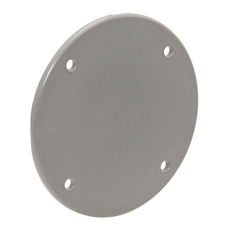 Sigma Engineered Solutions Round Plastic 4.29 in. H X 4.29 in. W Flat Box Cover