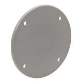 Sigma Engineered Solutions Round Plastic 4.29 in. H X 4.29 in. W Flat Box Cover